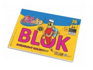 Blok rysunkowy A4 kolor 20 kartek