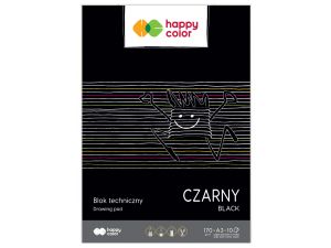 Blok techniczny A3 czarny 170gr 10 kartek