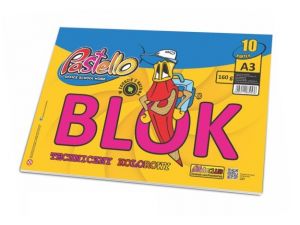 Blok techniczny A3 kolor 160 gr 10 kartek