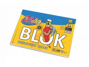 Blok techniczny A4 biały 170gr 10 kartek