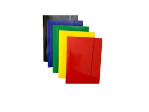 Teczka z gumką A4 lakierowana mix kolorów