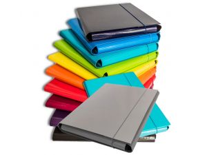 Teczka z gumką A4/30mm skrzydłowa kolor